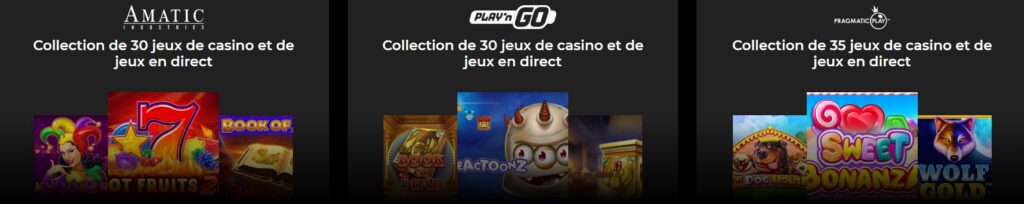 PRESTATAIRES DE JEUX N1 CASINO