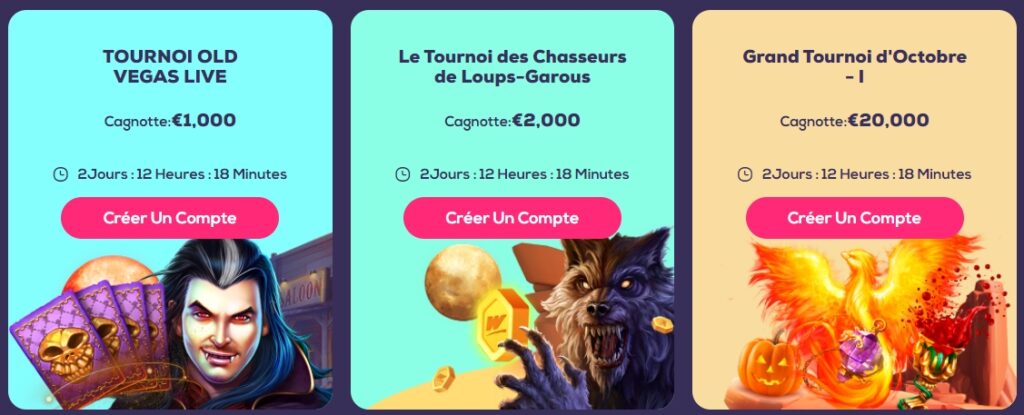 Wild Fortunr Casino Tournois